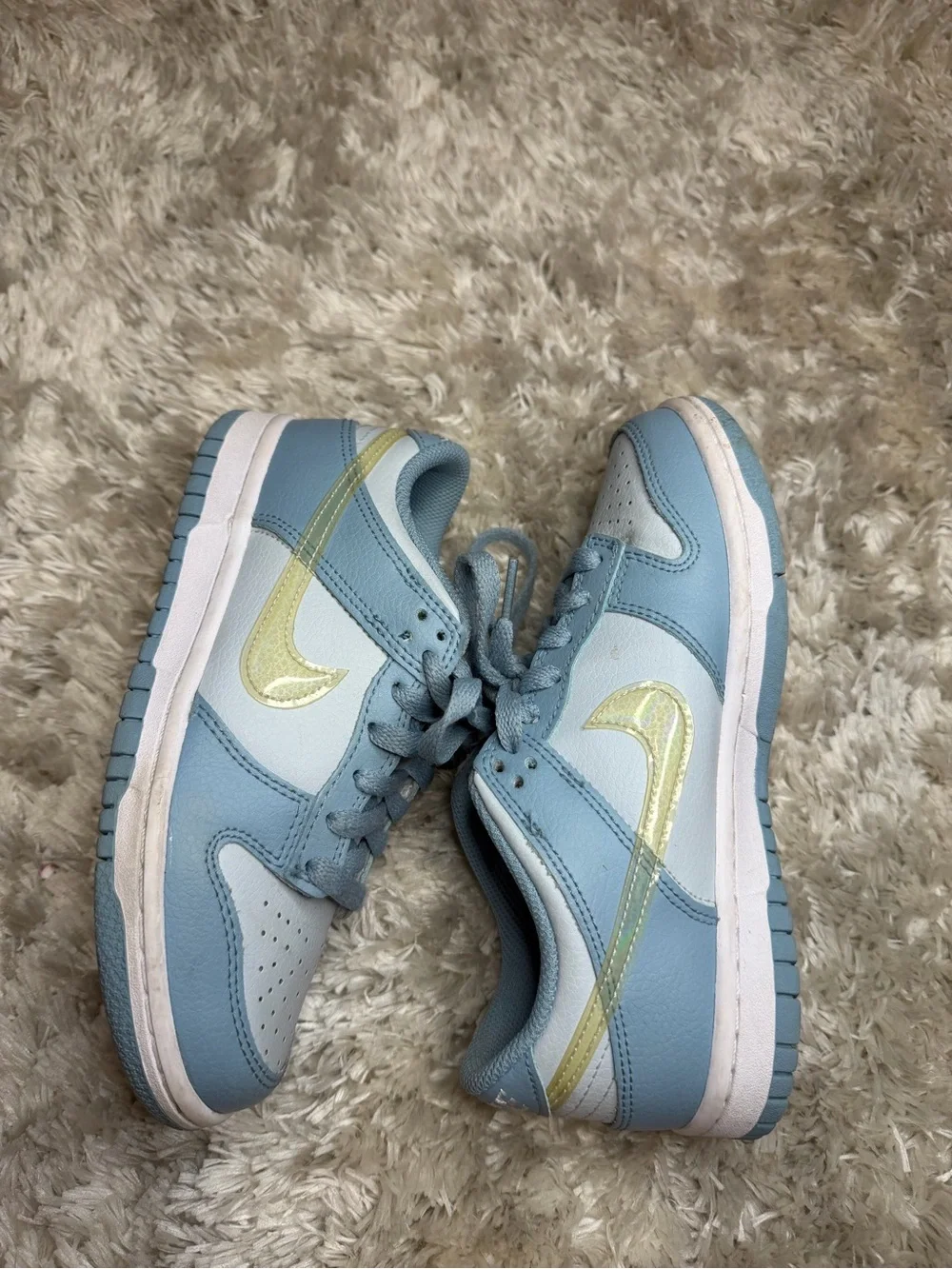 Nike Kids Low Top Sneakers - Ocean Bliss with Citron Tint